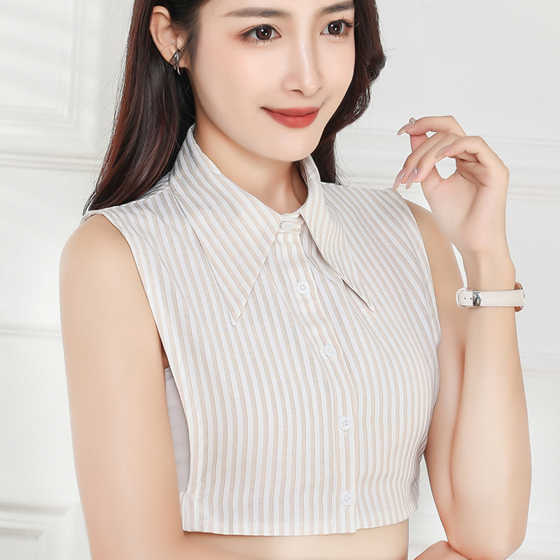 韩版装饰大尖领假领女款衬衣领