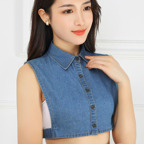 新款春秋冬季韩版时尚假领女衬衫衬衣牛仔加大假领经典百搭假领子