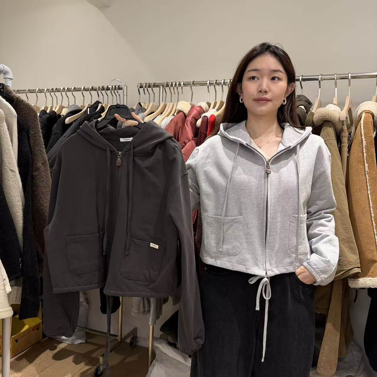 爱情的模漾  韩国代购  PC013（vergamot）連帽外套