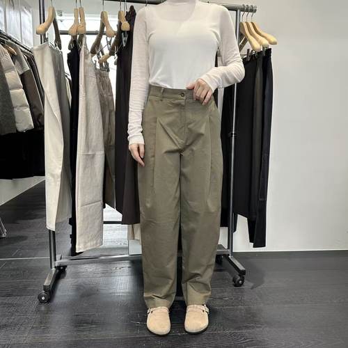 爱情的模漾  韩国代购 PD181（object）後鬆緊直筒褲