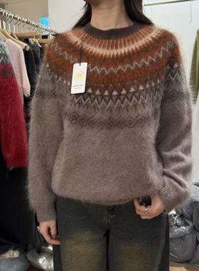 爱情的模漾  韩国代购 AA041（LEWIN）羊毛100毛衣