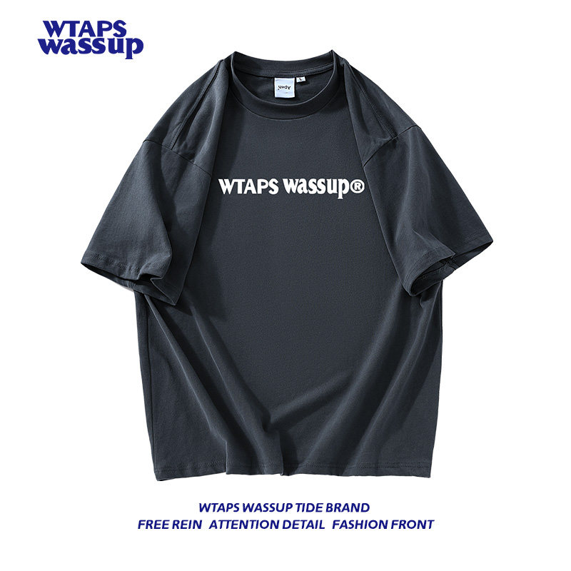 WTAPS WASSUP重磅短袖t恤男女圆领夏季潮流纯棉休闲宽松情侣衣服|ruв категории Мужская одежда, футболка - от Buy2taobao.com для оказания профессиональной услуги покупки агента Taobao