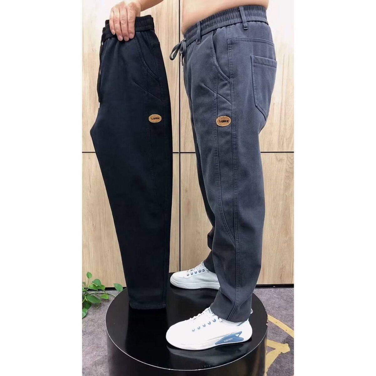 2025新款牛仔裤男士青年复古直筒宽松水洗潮流休闲百搭舒适长裤子