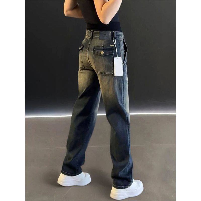直筒牛仔裤男士春秋款2026年新款春季复古潮牌百搭休闲长裤子男款,男装,牛仔裤,淘宝优惠券,粉丝福利购,淘宝优惠卷