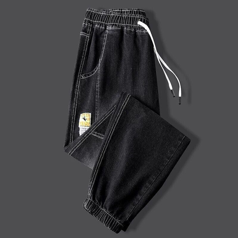 潮牌哈伦牛仔裤男生春秋季宽松