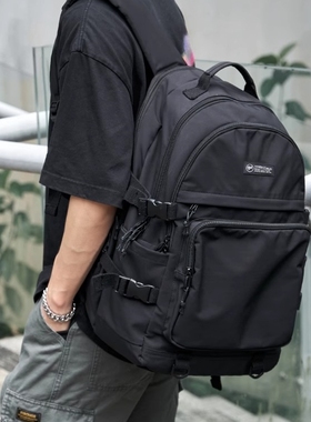 法国MlCANlKONS初高中生书包大学生男生潮流双肩包耐磨背包牛津布