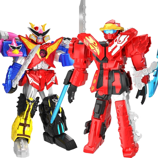 灵动创想暴太郎战队咚兄弟鬼退神超级战队机器人儿童玩具男孩爆