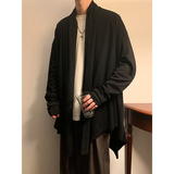 暗黑系高级感风衣大码中长款风衣垂感披风斗篷开衫FY10-P95控118，男装风衣，电商A005-1