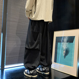 潮机能B工装大口袋冰丝长裤阔腿束脚灯笼裤男K123-P65控88，男装工装外套，电商A005-1