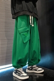 美式高街大口袋F小众设计华夫格工装裤篮球运动裤男K87-P68控88，男装工装外套，电商A005-1