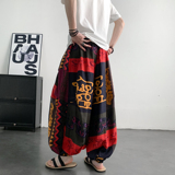 超大码8XL风泰大象垂感折褶小众设计阔腿裤男K275-P68控88，男装休闲裤，电商A005-1