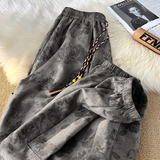 潮机能工装E暗花灯芯绒大口袋阔腿裤束脚长裤K131-P65控88，男装工装外套，电商A005-1