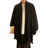 暗黑系高级感风衣大码中长款风衣垂感披风斗篷开衫FY10-P95控118，男装风衣，电商A005-1