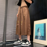 新中式A风群山树叶印花冰丝透气直筒七分裤男DK178-P58控78,男装牛仔裤,电商A005-1,电商基地 新中式A风群山树叶印花冰丝透气直筒七分裤男DK178-P58控78,男装牛仔裤,电商A005-1,电商基地