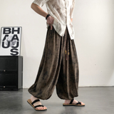 2026春夏风A高级感纹路九分裤男长裤灯笼束脚裤K266-P68控88，男装休闲裤，电商A005-1