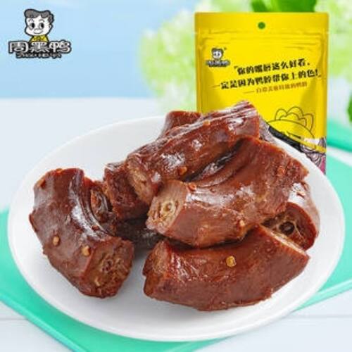 周黑鸭甜辣鸭脖140g武汉特产追剧小零食小吃即食卤味鸭脖子颗粒装 - 封面