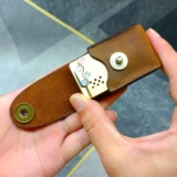 Механическая зажигалка ручной работы, кожаный защитный чехол, ремень, воловья кожа