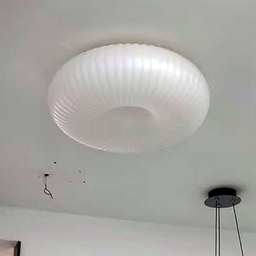 松伟led 吸顶灯卧室书房灯具甜蜜曲奇圆形现代简约房间灯具奶油风