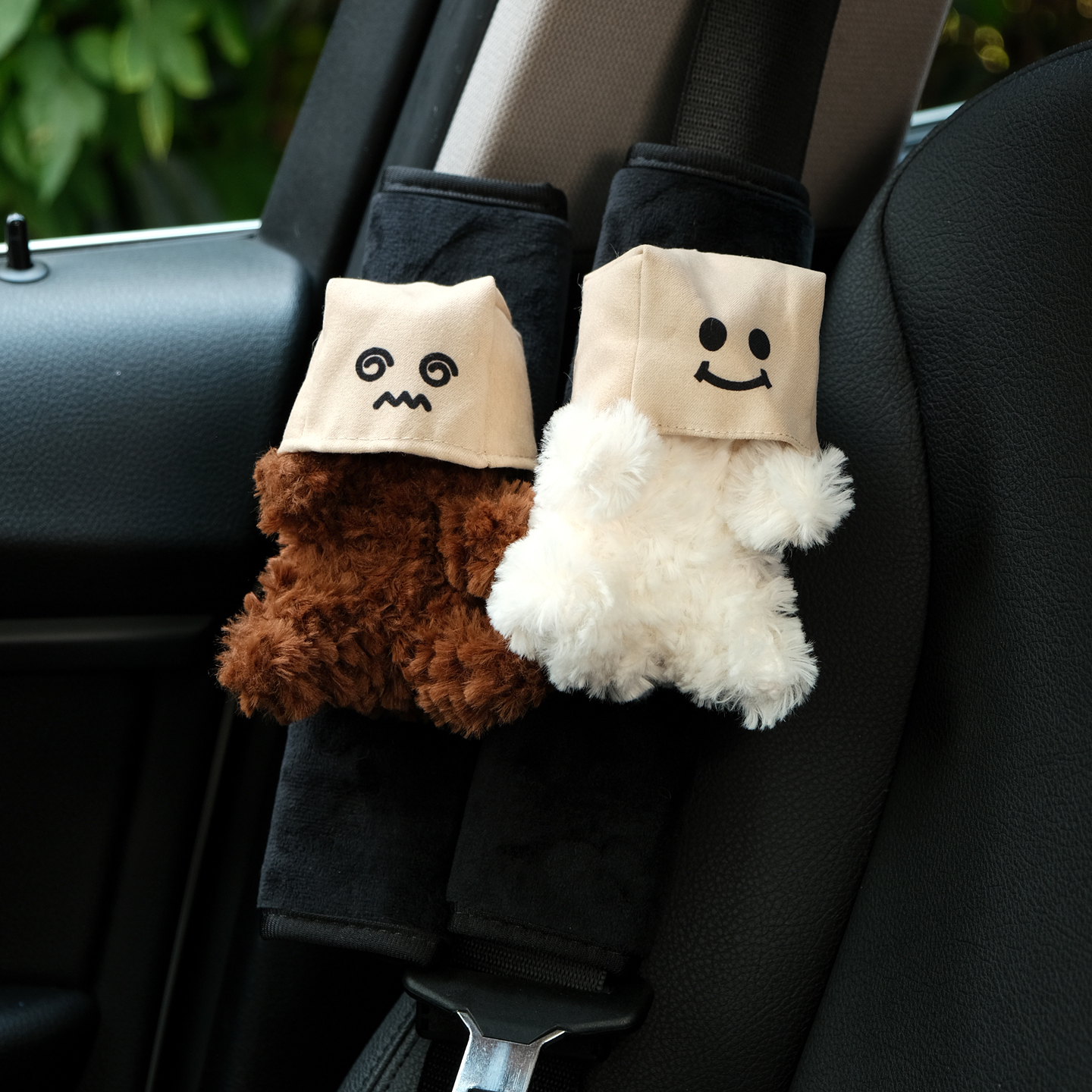 社恐西高地安全带护肩套有趣车饰