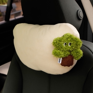 放青松汽车头枕腰靠舒适颈部车用座椅护颈枕车内靠枕车载枕头可爱
