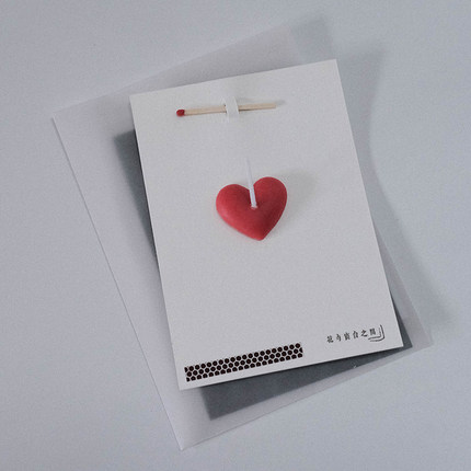 Wish Card许愿贺卡手工香薰蜡烛手写卡片生日祝福纪念日浪漫文艺