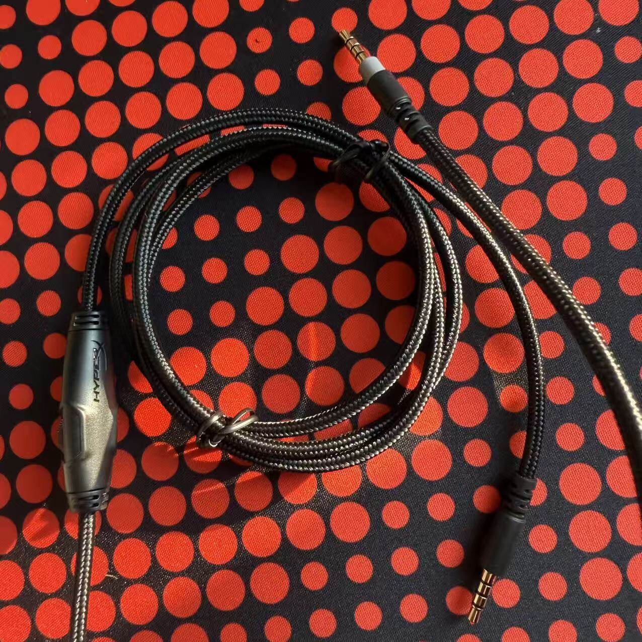 适用于HyperX极度未知耳机音频线Alpha阿尔法S天际编织原配配件麦