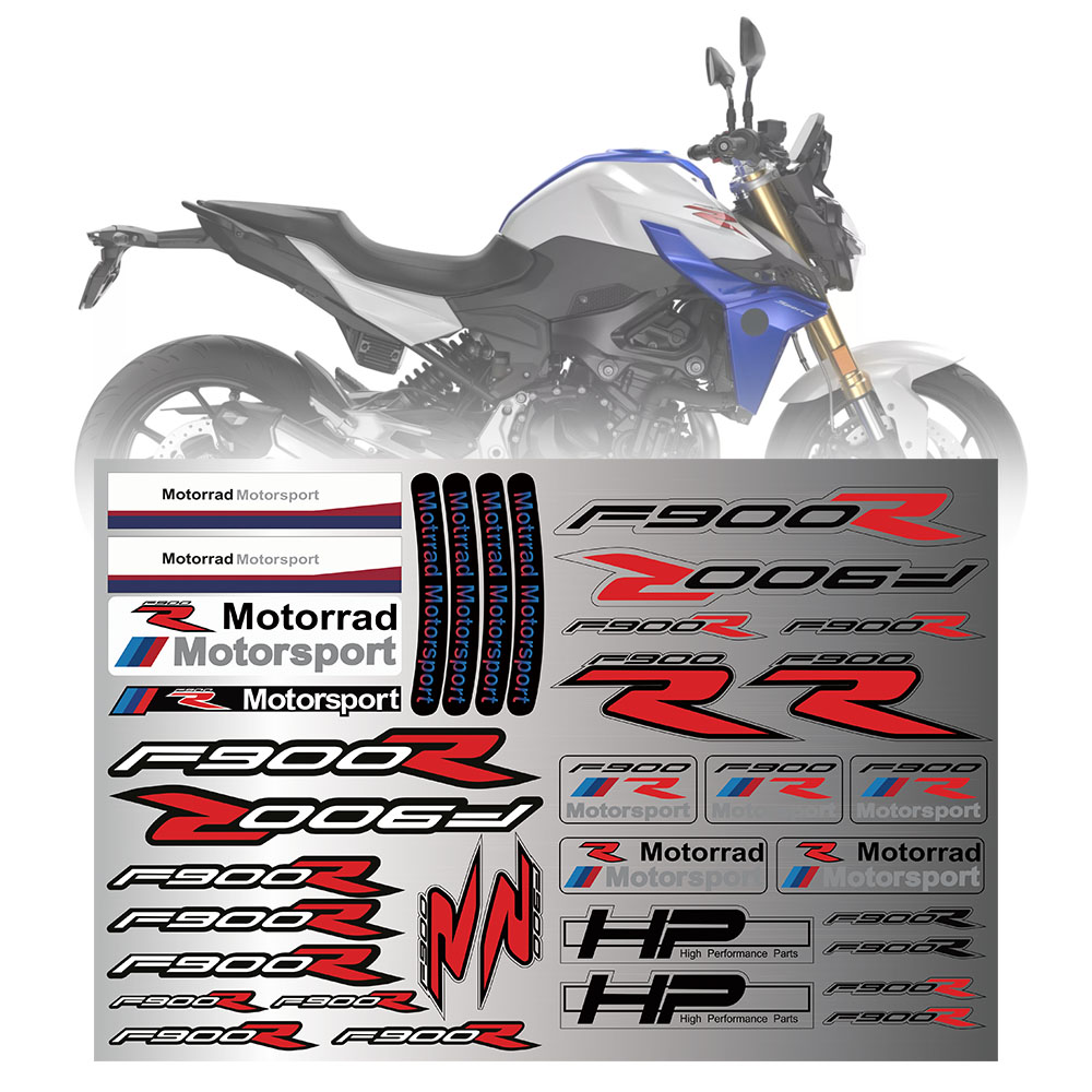 BMWF900R整流罩护板贴头盔贴纸