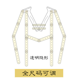 亚克力透明衣架白底图拍摄道具挂拍衣架服装拍摄拍照专用隐形衣架