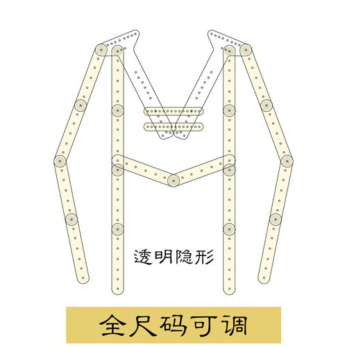 亚克力透明衣架场景拍摄道具