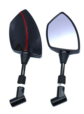 战斧后视镜小牛u+abc/RQi九号Dz110PE300P 009电摩通用改装反光镜