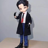 阿巳3.0冥体12分修罗丸娃衣6寸方大头蚂蚁Bjd11男8分素体风衣