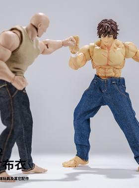 1/10WWE壮男C4麦克法兰7寸adam范马壮MUFF背心牛仔裤