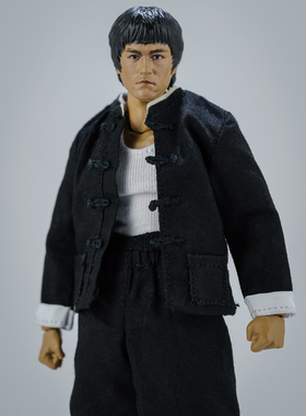 现货1/12 6寸SHF李小龙练功服套装布衣配件包