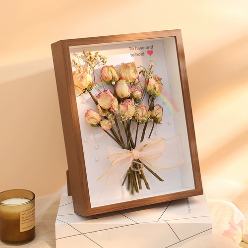 Трехмерная фоторамка, система хранения, салфетки с розой в составе, «сделай сам»