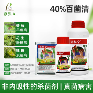 日本 达科宁 40%百菌清 黄瓜霜霉早晚疫叶霉炭疽叶斑病农药杀菌剂