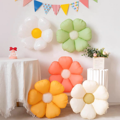 INS风小清新雏菊花铝膜气球