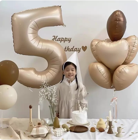 ins风新款美版40寸生日数字气球