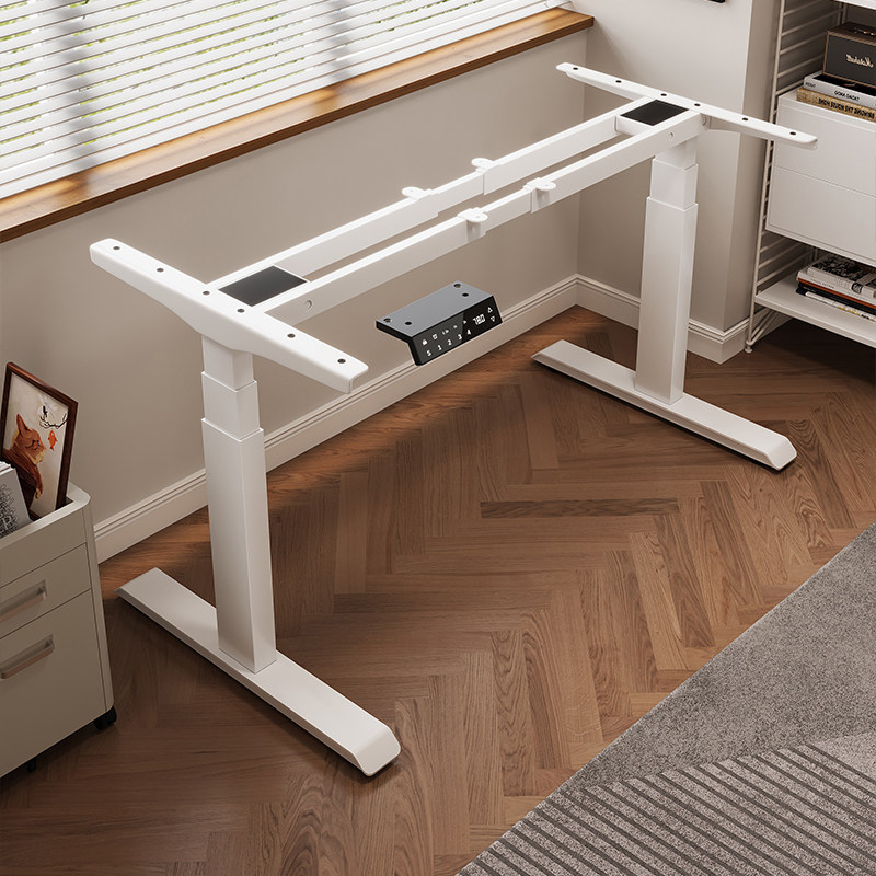 智能电动升降桌腿双电机双横梁学习书桌升降桌架办公桌电脑桌支架
