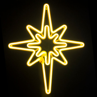 LED北极星挂件灯节日春节街道公园亮化灯室外防雨树灯装饰工程灯