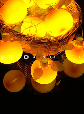 LED橘子春节室外水果彩灯树灯