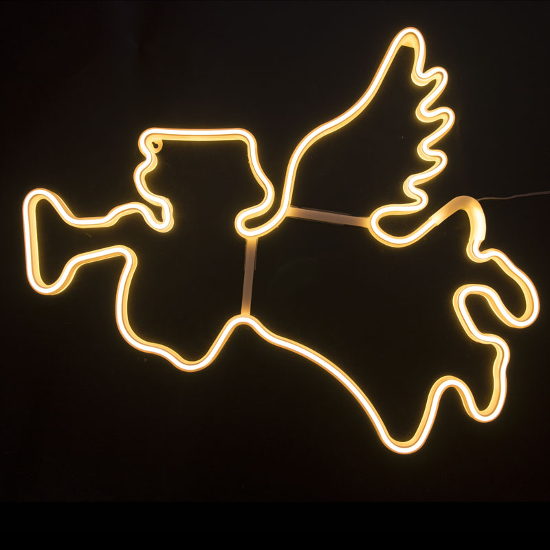 LED 天使霓虹灯挂件灯春节街道公园亮化灯室外防雨树灯装饰工程灯