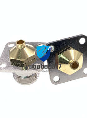 N型法兰4孔母座 L16法兰母头连接器 N-KYB2适配RG402/405/141/086