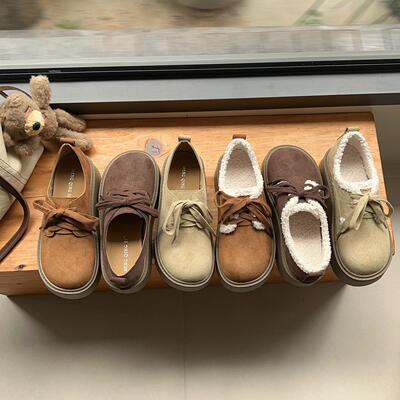 真皮厚底勃肯鞋女2025秋冬新款小个子增高厚底加绒保暖大码棉鞋