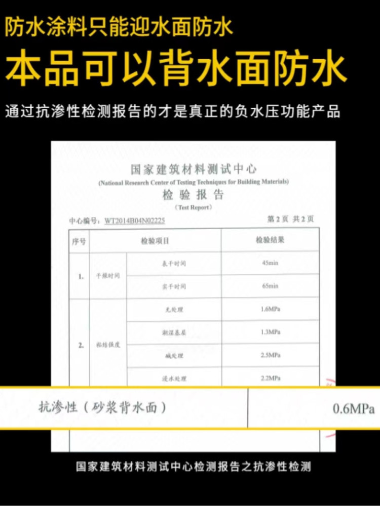 地下室膜涂料背组份水抗渗邓禄普水压负防霉防潮面防水AB专用 五金/工具 液压机/油压机 原图主图