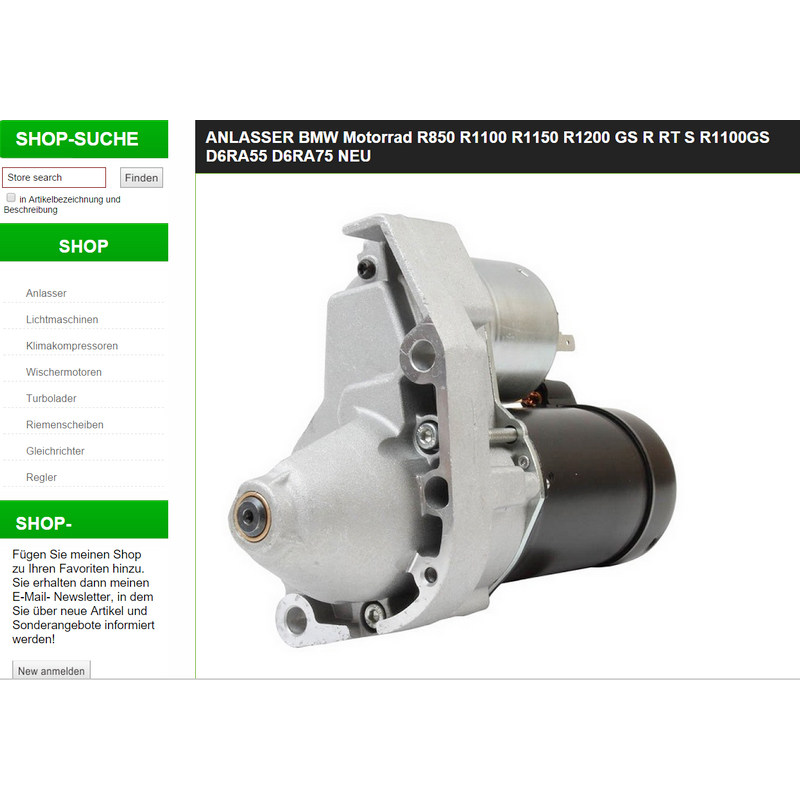 BMW宝马R1100/1150GSADV/RT/RS/S/R1200C/CL摩托车启动机起动马达