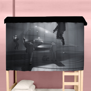 床帘三体水滴智子质子学生宿舍寝室上下铺上床下桌遮光帘防尘蚊帐