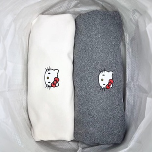 双面磨毛德绒睡衣kt猫保暖女新款家居服套装长袖加厚可爱秋衣秋裤