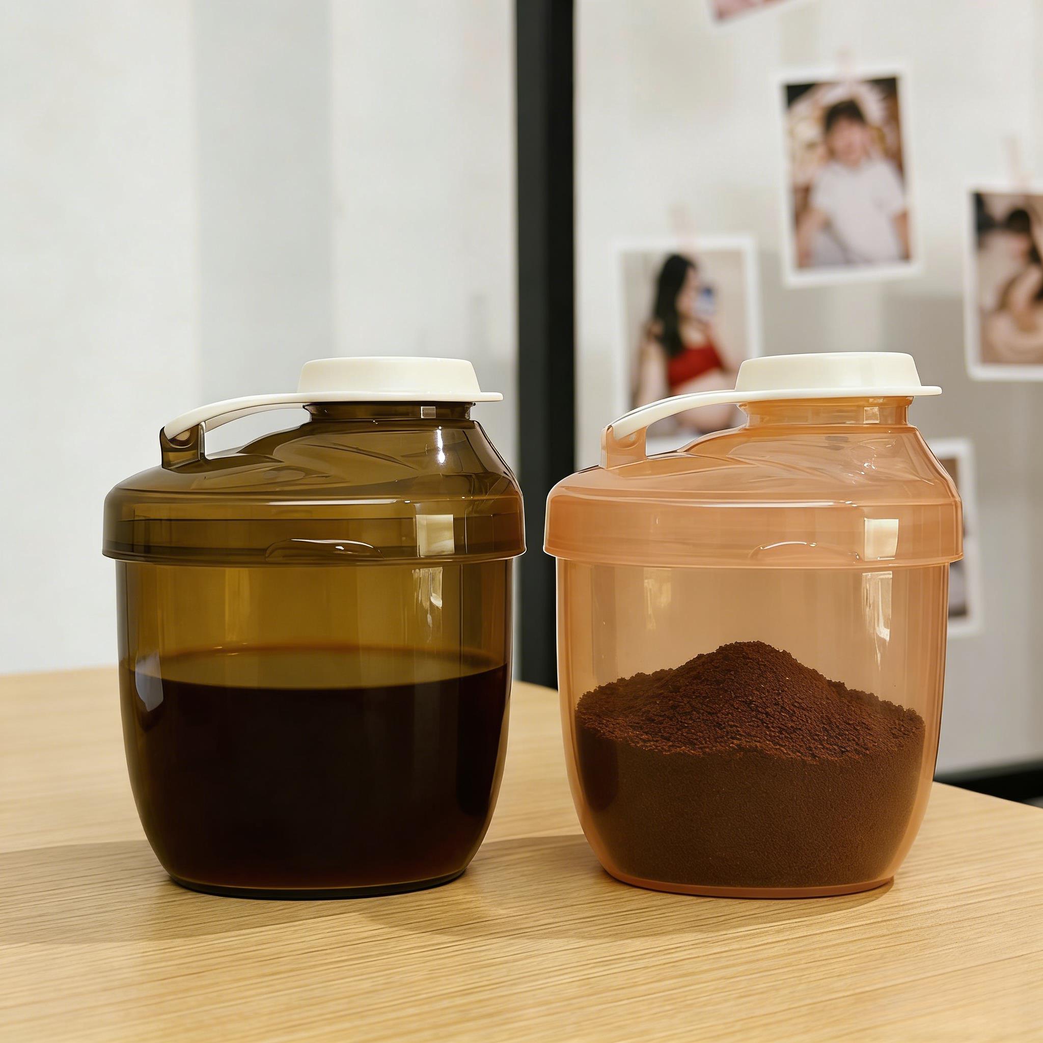 迷你咖啡冻干分装盒蛋白粉家用便携盒储存pp材质密封罐防潮罐子