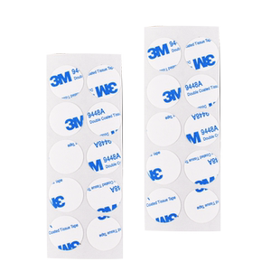 薄款0.15厚圆形定制3M9448a正品高粘双面胶无痕棉纸半透明胶带模切打样冲型加工异形自粘两面胶方形固定胶贴