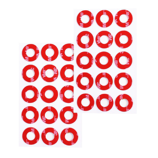 同心圆圆环空心中空圆圈胶3M双面胶加厚0.8/1.6/2mm灰色强力高粘度防水圆形胶贴垫圈耐高温无痕模切打孔定制